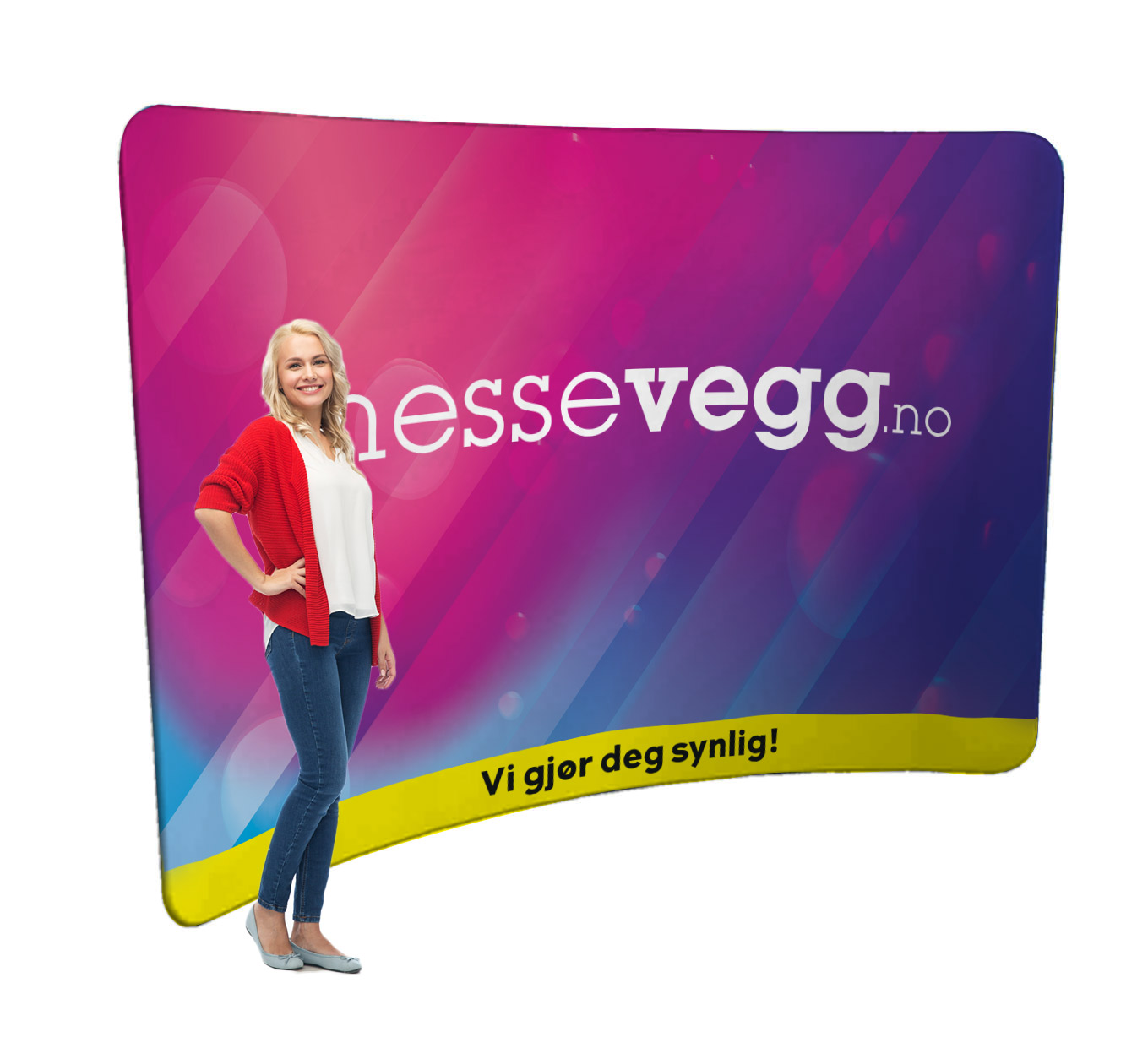 Buet messevegg med glidelås - Bilde 2